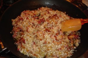 Risotto cu bacon si smantana