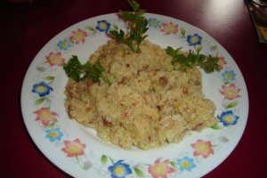 Risotto cu bacon si smantana