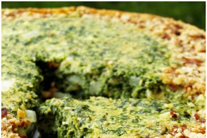 Tarta de spanac cu migdale