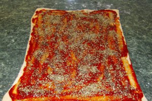 Mini pizza rulata