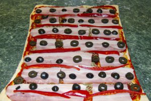 Mini pizza rulata