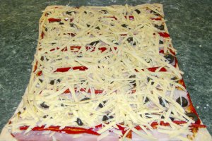 Mini pizza rulata