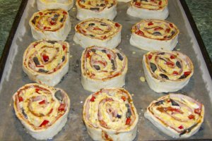 Mini pizza rulata