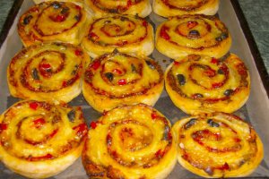 Mini pizza rulata