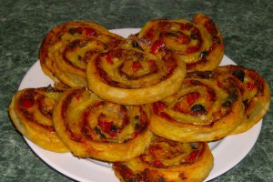 Mini pizza rulata