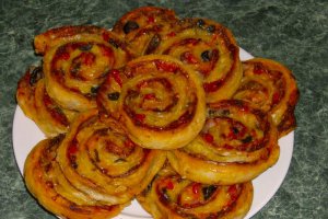 Mini pizza rulata