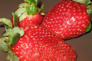 Inghetata cu capsuni si dulceata de afine
