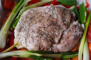 Pulpă de porc la tavă