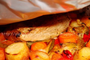 Pulpă de porc la tavă