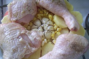 Coronita de legume cu pui
