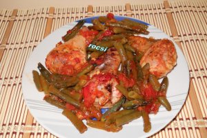 Copanele cu usturoi si fasole verde la cuptor