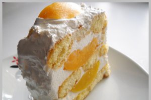 Prajitura cu iaurt si piersici
