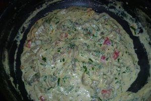 Penne rigati cu ciuperci si smantana