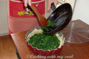 Quiche cu leurda si branza de burduf