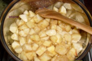 Strudel cu mere si budinca de vanilie