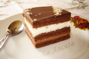 Prajitura cu ciocolata si nuca de cocos