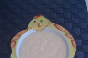 Budinca de orez cu banane, pt bebelusi
