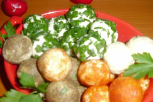 Bilute de branza aperitiv