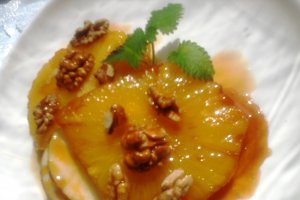 Ananas cu sos caramel