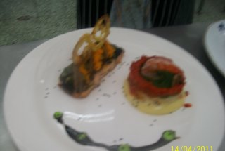 Somon  in crusta de masline