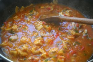 Scoici cu pui si legume