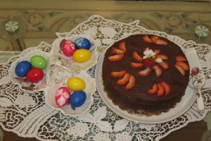 Tort cu crema de cacao si cafea