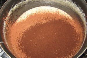Tort cu crema de cacao si cafea
