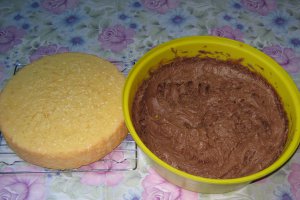 Tort cu crema de cacao si cafea