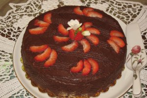 Tort cu crema de cacao si cafea