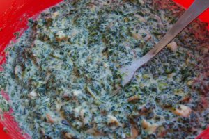 Quiche cu spanac si leurda (cu faina de secara)