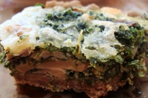 Quiche cu spanac si leurda (cu faina de secara)