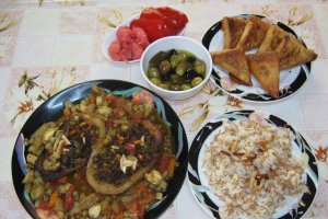 Vinete umplute la cuptor-reteta araba