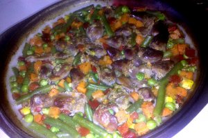 Pipote si inimi cu legume mexicane
