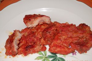 Pulpa de porc in sos de rosii