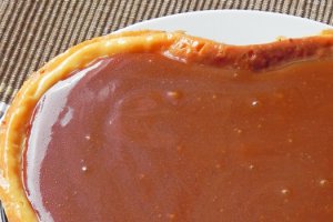 Prajitura cu branza si caramel