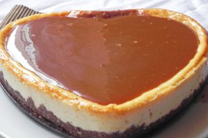 Prajitura cu branza si caramel