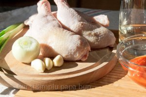 Pulpe de pui cu găluște