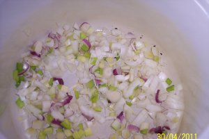 Carne de pui in sos de ceapa
