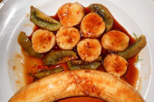 Banane in sos caramel