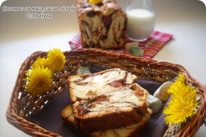 Cozonac cu nuca,cacao si rahat
