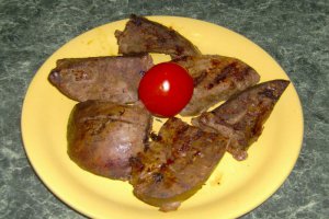 Ficat de porc la gratar