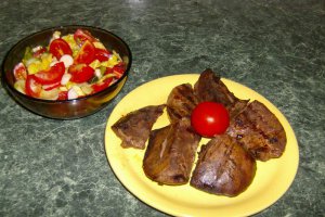 Ficat de porc la gratar
