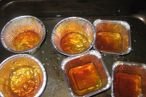 Rose petal flan