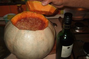 Sarmale coapte in dovleac