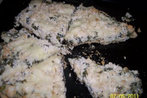 Pizza grill cu spanac