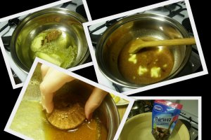 Muffins (briose) cu miere si albinute din martipan