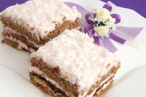Foi de pandispan  cu crema de mascarpone si Angelli