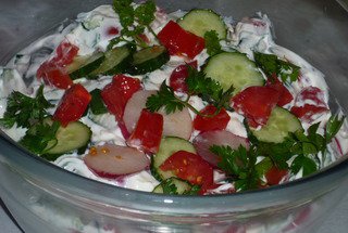 Raita de verdeturi mixte( India)
