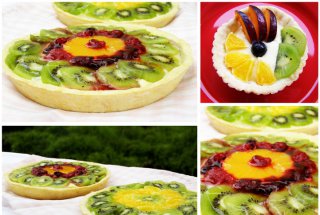Mini-tarte cu fructe si crema de vanilie