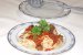 Spaghetti in sos de rosii cu vinete , dovlecei si ardei gras-2